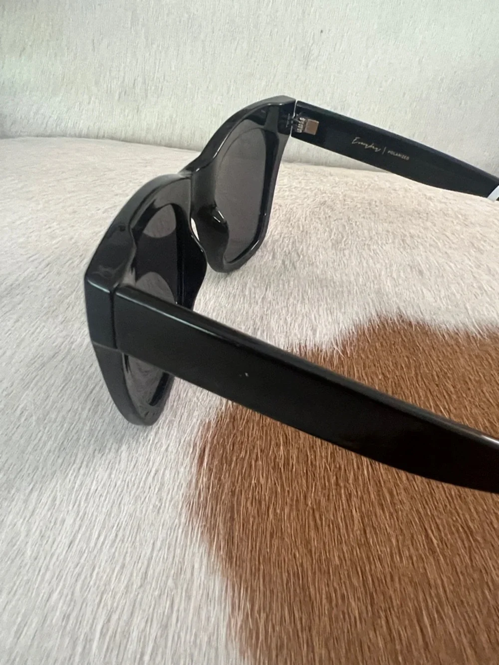 Z Supply EVERYDAY Black Oversized Cat-Eye Sunglasses
